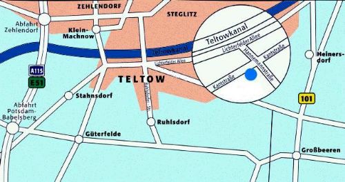 Lageplan des Forschungsstandortes Teltow-Seehof